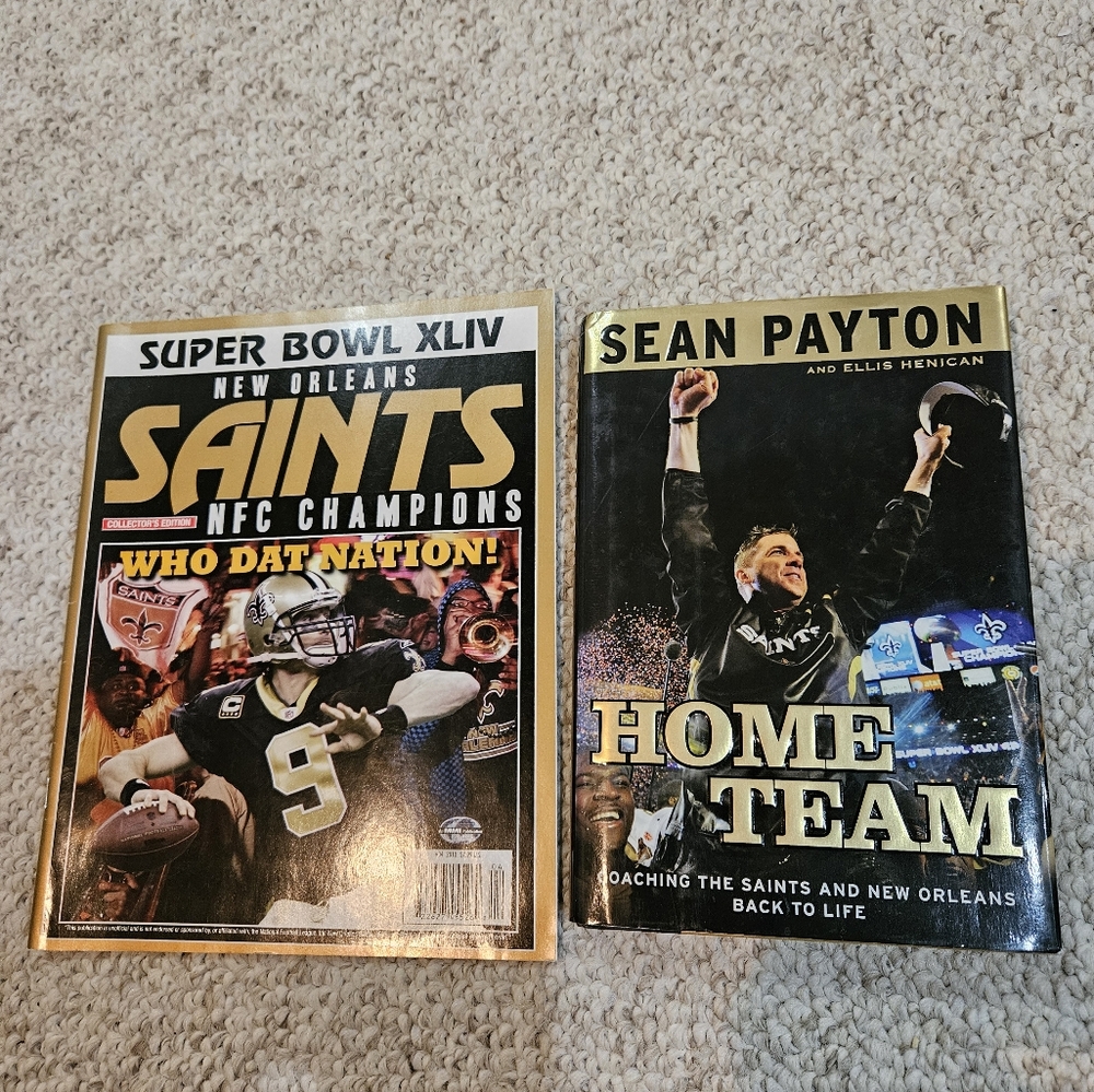 New Orleans Saints Superbowl Collector Magazine And Book By Sean Payton